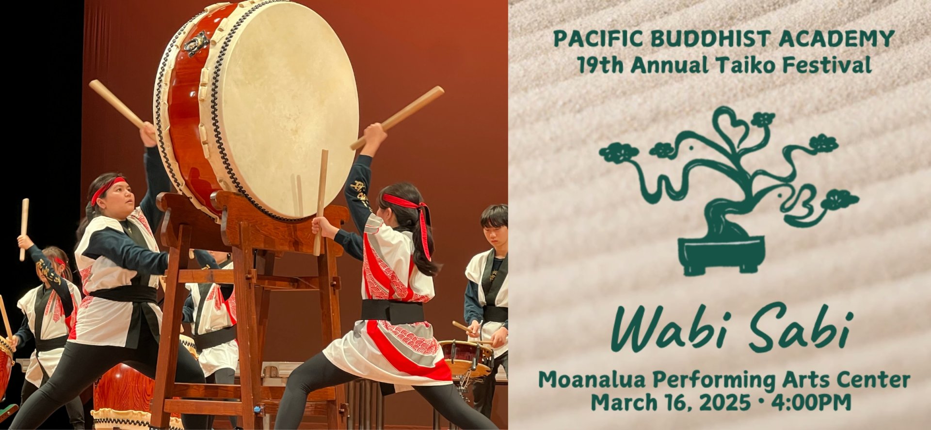 March 16, 2025  Taiko Festival  Tickets! 